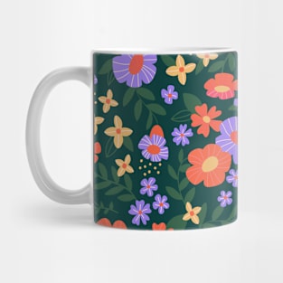 Large bright flowers Mug